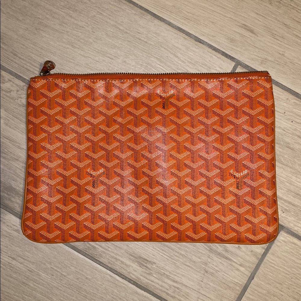 GOYARD Goyardine Senat Pochette MM Orange